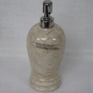 GENUINE MARBLE ALADDIN COLLECTION BATHROOM SOAP LOTION DISPENSER - CHAMPAGNE #B